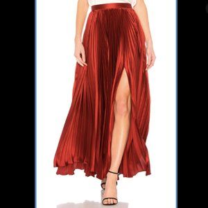 AMUR Red Annie Pleated Skirt - Size 2
